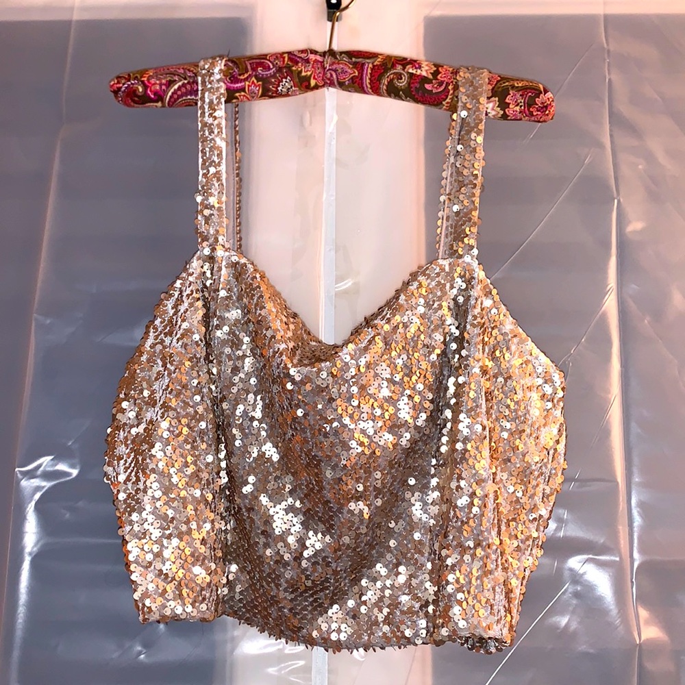 Forever 21 Sequin crop top